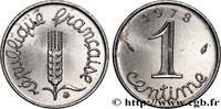 FRANKREICH 1 centime Épi, avec (petit) rebord FUNFTE FRANZOSISCHE REPUBLIK Pessac 1978 (15mm, 1,65g, 6h) -