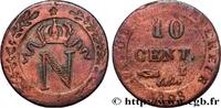 FRANKREICH Faux de 10 cent. à l'N couronnée GESCHICHTE FRANKREICHS Limoges 1808 (18,5mm, 1,79g, 6h) -
