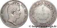 FRANKREICH 5 francs type Tiolier sans le I, tranche en relief LUDWIG PHILIPP I Paris 1830 (37mm, 24,47g, 6h) -