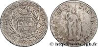 PERU 1/2 Real PERU Lima 1850 (15,5mm, 1,87g, 6h) -