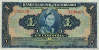 NIKARAGUA 1 Cordoba NIKARAGUA 1 Cordoba 1941 fST+ -