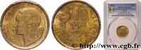 FRANKREICH 10 francs Guiraud VIERTE FRANZOSISCHE REPUBLIK 1954 (19,98mm, 3g, 6h) -