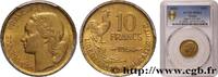 FRANKREICH 10 francs Guiraud VIERTE FRANZOSISCHE REPUBLIK 1954 (19,98mm, 3g, 6h) -