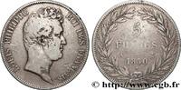 FRANKREICH 5 francs type Tiolier sans le I, tranche en creux LUDWIG PHILIPP I Paris 1830 (37mm, 24,52g, 6h) -