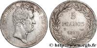 FRANKREICH 5 francs type Tiolier avec le I, tranche en creux LUDWIG PHILIPP I Nantes 1830 (37mm, 24,84g, 6h) -