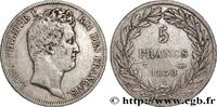 FRANKREICH 5 francs type Tiolier avec le I, tranche en creux LUDWIG PHILIPP I Nantes 1830 (37mm, 24,84g, 6h) -