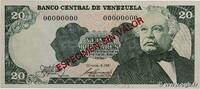VENEZUELA 20 Bolivares Spécimen VENEZUELA 20 Bolivares Spécimen 1981 fST+ -