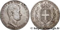 ITALIEN - KÖNIGREICH SARDINIEN - KARL ALBERT 5 Lire ITALIEN - KÖNIGREICH SARDINIEN - KARL ALBERT Gênes 1848 (37mm, 24,72g, 6h) -