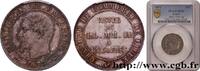 FRANKREICH Module cinq centimes argent, visite impériale à Li ZWEITES KAISERREICH Lille 1853 (25mm, g, 12h) -