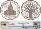 FRANKREICH 100 francs Panthéon, Belle épreuve FUNFTE FRANZOSISCHE REPUBLIK 1996 (31mm, 15g, 6h) -