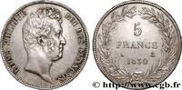 FRANKREICH 5 francs type Tiolier sans le I, tranche en relief LUDWIG PHILIPP I Paris 1830 (37mm, 24,95g, 6h) -
