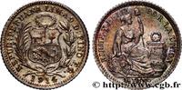 PERU 1/2 Dinero “Liberté” PERU Lima 1914 (15mm, 1,27g, 6h) -