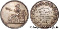 FRANKREICH Médaille, Caisse des écoles ENSEIGNEMENT 92 - Nanterre 1884 (50,5mm, 65,75g, 12h) -