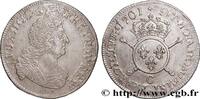 FRANKREICH Demi-écu aux insignes LOUIS XIV THE SUN KING Caen 1701 (35mm, 13,32g, 6h) -