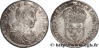 FRANKREICH Demi-écu, portrait à la mèche longue LOUIS XIV THE SUN KING Riom 1652 (32,5mm, 13,62g, 6h) -