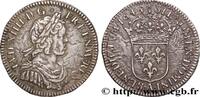 FRANKREICH Douzième d'écu, portrait à la mèche courte LOUIS XIV THE SUN KING Paris, Monnaie de Matignon 1643 (20,5mm, 2,21,81g, 6h) -
