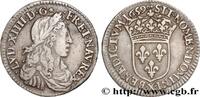 FRANKREICH Douzième d'écu, portrait apollinien LOUIS XIV THE SUN KING Amiens 1659 (20mm, 2,20g, 6h) -