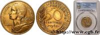 FRANKREICH Essai-piéfort de 50 centimes Marianne PIÉFORTS Paris 1962 (24,99mm, 14,00g, 12h) -