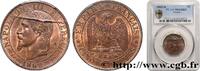 FRANKREICH Cinq centimes Napoléon III, tête laurée ZWEITES KAISERREICH Bordeaux 1862 (25mm, 5g, 6h) -