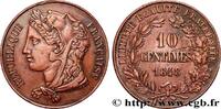 FRANKREICH Concours de 10 centimes, essai en cuivre par Gayra ZWEITE FRANZOSISCHE REPUBLIK Paris 1848 (30mm, 13,56g, 6h) -