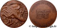 FRANKREICH Médaille, Saint Paul apôtre, Compagnie de Navigati MER ET MARINE : PAQUEBOTS, NAVIRES, BATEAUX Monnaie de Paris 1970 (58,5mm, 135,53g, 12h) -