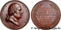 FRANKREICH Médaille, Pose de la première pierre de l’église S ÉGLISES ET CATHÉDRALES 1824 (55,5mm, 86,05g, 12h) -