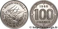 ÄQUATORIALAFRIKA Essai de 100 Francs antilopes ÄQUATORIALAFRIKA Paris 1966 (25mm, 11,95g, 6h) -