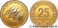 ÄQUATORIALGUINEA Essai de 25 Francos BEAC antilopes ÄQUATORIALGUINEA Paris 1985 (27mm, 7,97g, 6h) -