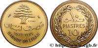 LIBANON Essai de 10 Piastres cèdre du Liban LIBANON Paris 1972 (20mm, 3,25g, 6h) -
