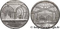 FRANKREICH Médaille, Ouverture du Tunnel de la Tamise GRANDE BRETAGNE - VICTORIA UK, Londres 1843 (38,5mm, 18,84g, 12h) -