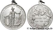 FRANKREICH Médaille, Tir fédéral à Neuchâtel TIR ET ARQUEBUSE Suisse, Neuchâtel 1898 (44,5mm, 6,78g, 12h) -