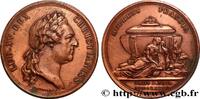 FRANKREICH Médaille, Mort de Louis XV LOUIS XV DIT LE BIEN AIMÉ 1774 (42mm, 35,39g, 12h) -