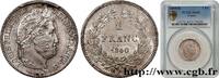 FRANKREICH 1 franc Louis-Philippe, couronne de chêne LUDWIG PHILIPP I Bordeaux 1840 (23mm, 5g, 6h) -