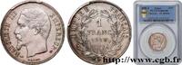 FRANKREICH 1 franc Napoléon III, tête nue ZWEITES KAISERREICH Paris 1858 (23mm, 5g, 6h) -