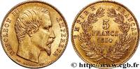 FRANKREICH 5 francs or Napoléon III, tête nue, petit module, ZWEITES KAISERREICH Paris 1854 (14mm, 1,61g, 6h) -