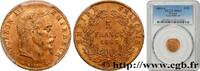 FRANKREICH 5 francs or Napoléon III, tête laurée ZWEITES KAISERREICH Paris 1863 (16,5mm, 1,61g, 6h) -