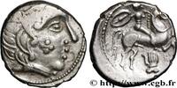 FRANKREICH Drachme au cavalier et à la main, joue tatouée - P PICTONES / BITURIGES / CARNUTES - Mittelwestgallien, Unbekannt c. 80-60 AC. (16mm, 3,57g, 5h) -