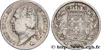 FRANKREICH 1 franc Louis XVIII LUDWIG XVIII Rouen 1824 (23mm, 4,73g, 6h) -