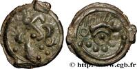 FRANKREICH Potin au sanglier, au torque et aux globules - var GALLIEN - BELGICA - SUESSIONES (Region die Soissons) c. 60-30 AC. (20mm, 3,19g, 8h) -