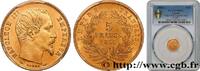 FRANKREICH 5 francs or Napoléon III, tête nue, petit module, ZWEITES KAISERREICH Paris 1854 (14mm, 1,61g, 6h) -
