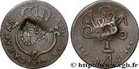VENEZUELA 1/4 Real Province de Caracas, contremarqué pour Pu VENEZUELA 1817 (21,72mm, 2,50g, 12h) -