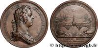 FRANKREICH Médaille, Construction du Pont de Compiègne PONTS 1730 (55mm, 74,91g, 12h) -