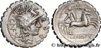 THE REPUBLIC (280 BC to 27 BC) Denier serratus POMPONIA Narbonne 118 AC. (19,5mm, 3,77g, 6h) -