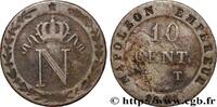 FRANKREICH 10 cent. à l'N couronnée GESCHICHTE FRANKREICHS Nantes 1808 (18,87mm, 1,75g, 6h) -