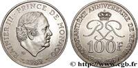 MONACO 100 Francs Rainier III 40e anniversaire de règne MONACO Paris 1989 (31mm, 15,02g, 6h) -