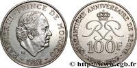 MONACO 100 Francs Rainier III 40e anniversaire de règne MONACO Paris 1989 (31mm, 15,03g, 6h) -