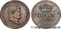 ITALIEN - KÖNIGREICH BEIDER SIZILIEN 10 Tornesi Ferdinand II, roi de Naples et Sicile ITALIEN - KÖNIGREICH BEIDER SIZILIEN 1858 (38mm, 32,82g, 6h) -
