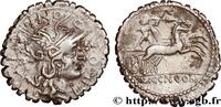THE REPUBLIC (280 BC to 27 BC) Denier serratus POMPONIA Narbonne 118 AC. (20mm, 3,93g, 11h) -