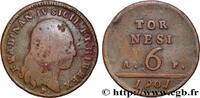 ITALIEN - KÖNIGREICH NEAPEL 6 Tornesi Ferdinand IV, Roi des deux Siciles ITALIEN - KÖNIGREICH NEAPEL 1801 (34mm, 18,72g, 6h) -