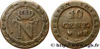 FRANKREICH Faux de 10 cent. à l'N couronnée GESCHICHTE FRANKREICHS Strasbourg 1808 (19mm, 1,67g, 6h) -